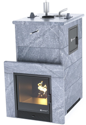 Печь "Геленджик" М2 в полноценном кожухе (Талькохлорит)