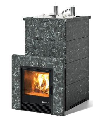 Печь "Геленджик" К в камне (Пироксенит)